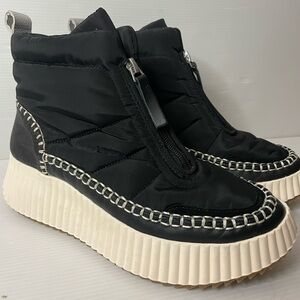 DOLCE VITA Devlin High Top Platform Sneaker In Black Size US 8